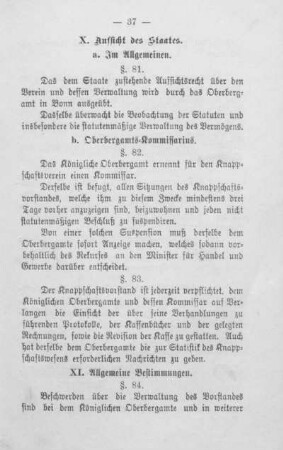 XI. Allgemeine Bestimmungen.