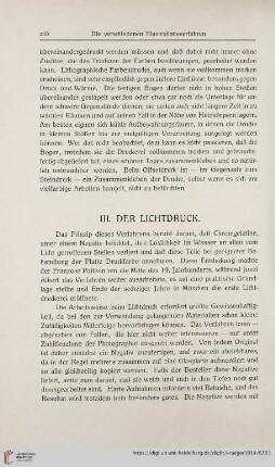 III. Der Lichtdruck