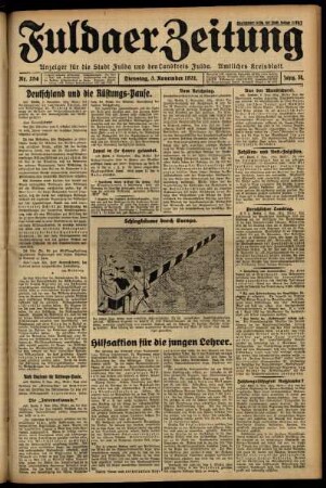 Ausgabe vom Dienstag, den 03. November 1931.