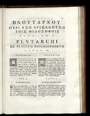De Placitis Philosophorum Liber III.