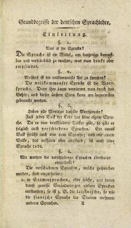 Grundbegriffe der deutschen Sprachlehre