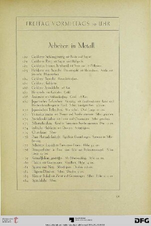 Arbeiten in Metall (Nr. 160-281)