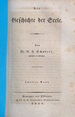Die Geschichte der Seele, 2