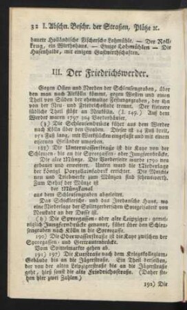 III. Der Friedrichswerder.
