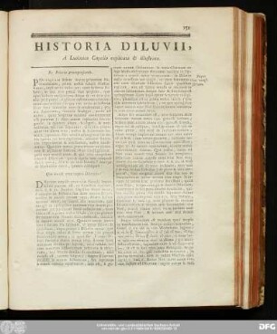 Historia Diluvii, A Ludovico Capello explicata & illustrata