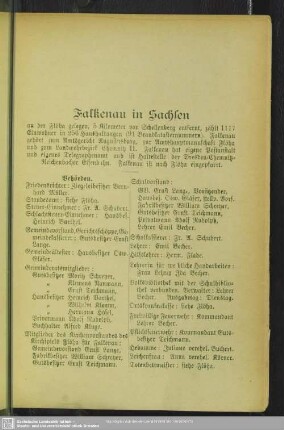 Falkenau in Sachsen