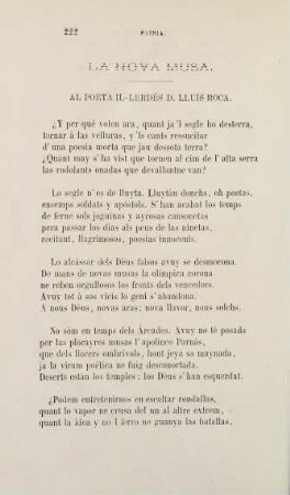 222, La nova musa.