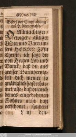 [Gebet unter währender Communion.]