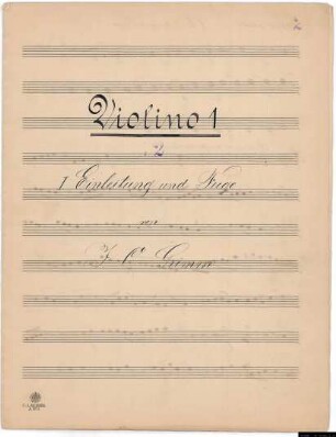 Einleitung und Fuge von Julius Otto Grimm