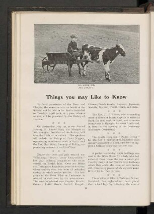 Things you may like to know