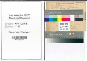 Entnazifizierung Heinrich Beckmann , geb. 00.00.0000 ()