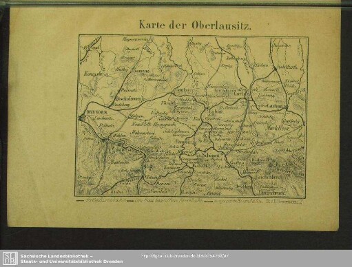 Karte der Oberlausitz