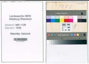 Entnazifizierung Heinrich Nitschke , geb. 12.07.1890 (Polizist)