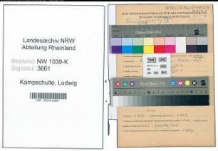 Entnazifizierung Ludwig Kampschulte , geb. 25.04.1915 (Polizist)