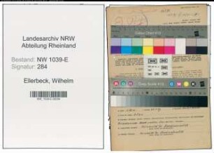 Entnazifizierung Wilhelm Ellerbeck , geb. 03.10.1909 (Angestellte)