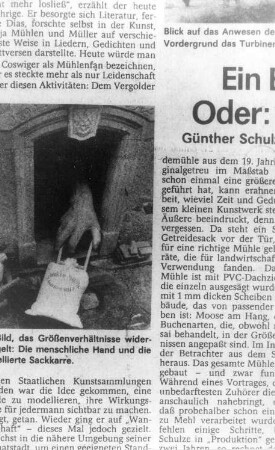 Klipphausen-Gauernitz. Schulze-Mühle, aus: Union vom 17.6.1987