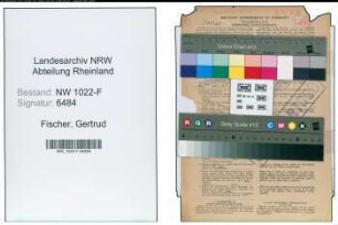 Entnazifizierung Gertrud Fischer , geb. 14.01.1909 (Lehrerin)
