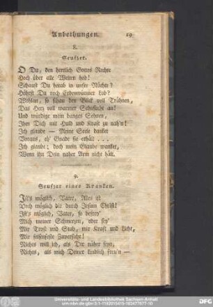 8. Seufzer.