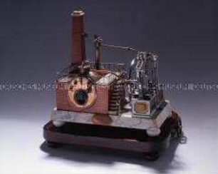 Modell (Ausstellungsmodell) einer Balancier-Dampfmaschine - Modell präsentiert auf der Gewerbeausstellung London 1851