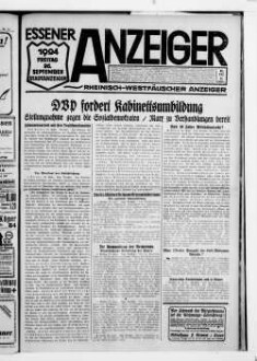 Essener Anzeiger. 1919-1940