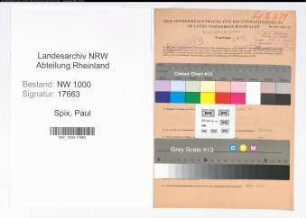 Entnazifizierung Paul Spix, geb. 13.06.1912 (Techn.Angest.)