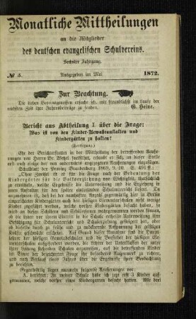 Zur Beachtung