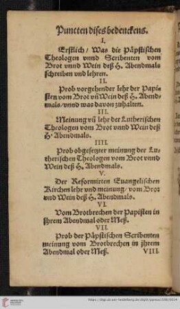Puncten dises bedenckens