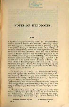 Larcher's notes on Herodotus : Hist. and crit. comments on the history of Herodotus, with a chronological table, 1