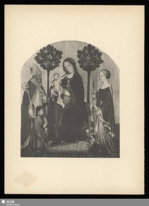 Madonna mit dem Kinde, dem hl. Nikolaus von Bari, der hl. Katharina und dem Stifter