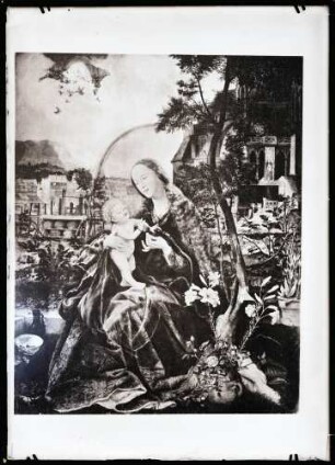 Madonna; Teilbild nach einem Druck