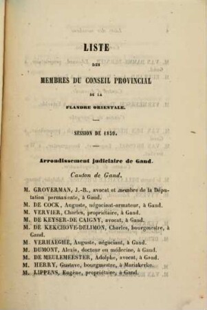 Procès-verbaux des séances du Conseil Provincial de la Flandre Orientale, 1859