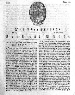 Nro. 40, Montag, den 25. Februar 1805