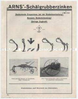"Arns" - Schälgrubberzinken