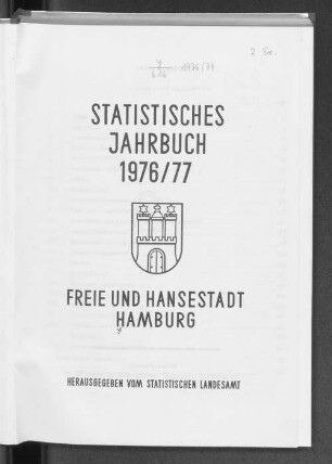 1976/77: Statistisches Jahrbuch