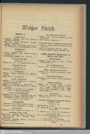 Weißer Hirsch