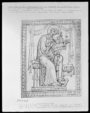 Evangeliar aus Sankt Emmeram — Heiliger Hieronymus, Folio 15verso