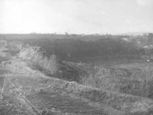 Zittauer Becken, Braunkohlentagebau Olbersdorf. Rutschung im Profil
