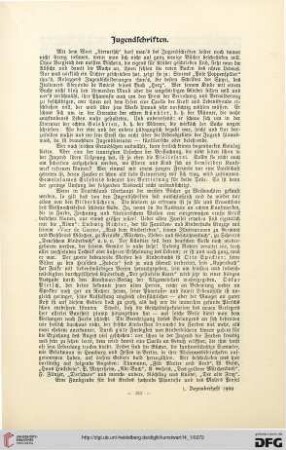 Literarischer Ratgeber des Kunstwarts für 1901, [10]: Jugendschriften