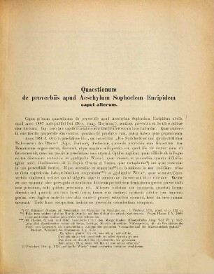 Quaestionum de proverbiis apud Aeschylum Sophoclem Euripidem caput alterum