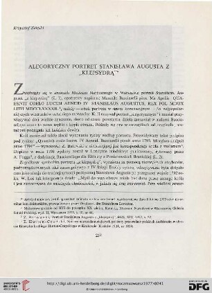 21: Alegoryczny portret Stanisława Augusta z "Klepsysrą"