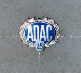 Ehrennadel in Silber für 25 jährige Mitgliedschaft, Allgemeiner Deutscher Automobil-Club (ADAC)