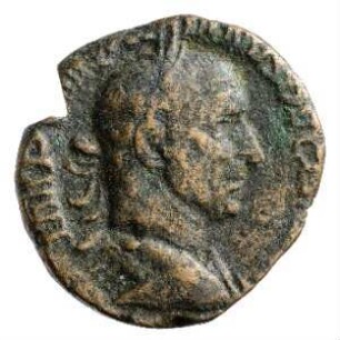 Münze, Sesterz, 249 - 251 n. Chr.