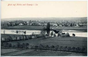 Kötitz. Blick auf Kötitz und Coswig
