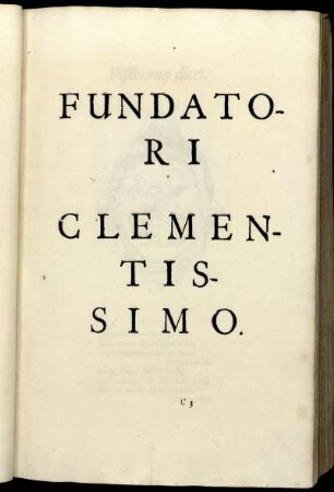 Fundatori Clementissimo.
