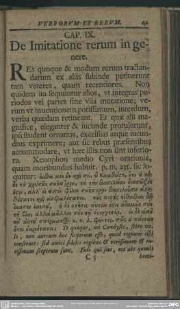 Cap. IX. De Imitatione rerum in genere