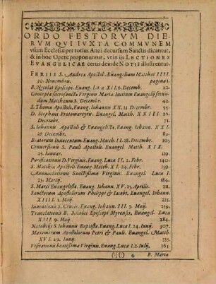 Notae In Evangelicas Lectiones, Qvae Per Totvm Annvm Festis Sanctorvm Diebvs In Ecclesia Catholica Recitantvr : Opvs Ad Pie Meditandvm ...