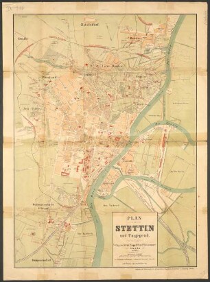 Plan von Stettin und Umgegend