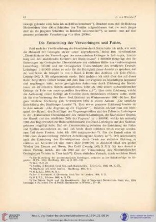 Die Enstehung der Verwerfungen und Falten