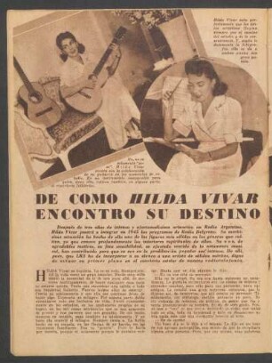 De como Hilda Vivar encontró su destino