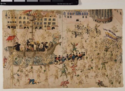 Erstürmung der Hölle auf dem Hauptmarkt 1539 (ehemals nach f. 69 eingeheftet)